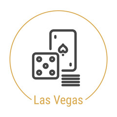 Las Vegas, United States Vector Line Icon