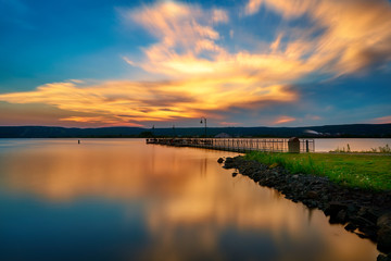 Fototapeta na wymiar Sunset at Fishing Pier