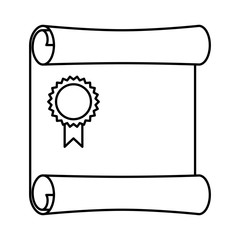 diploma graduation open icon vector illustration design