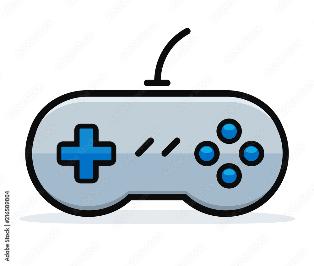 Poster vector game controller design concept