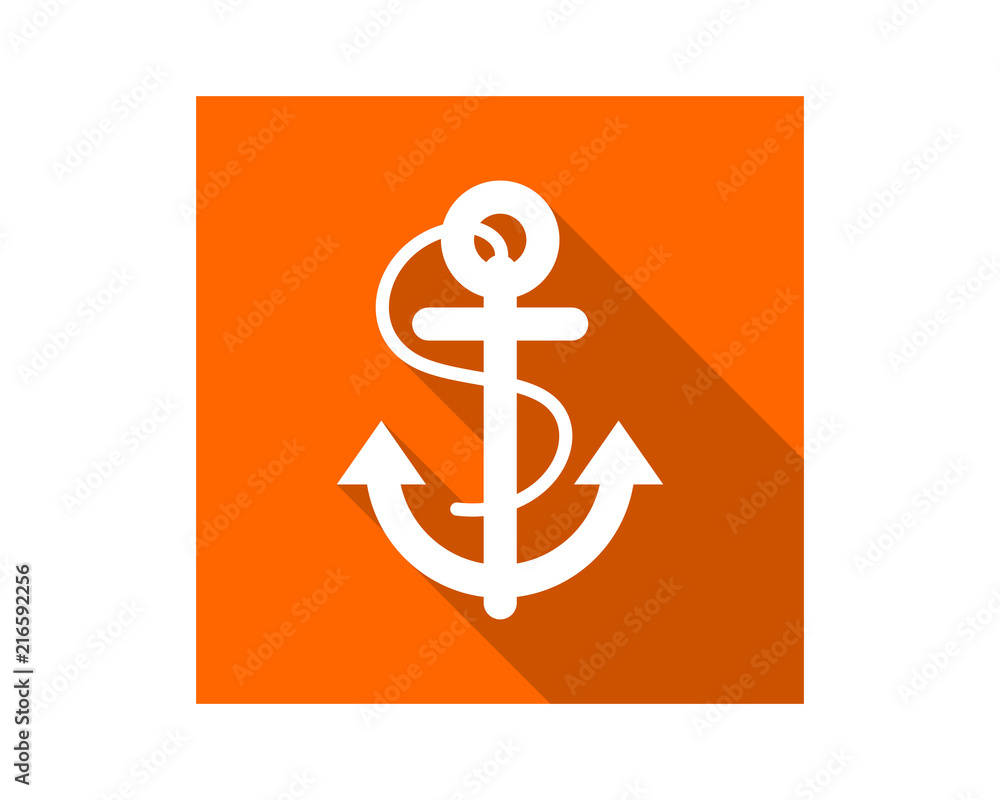 Poster rectangle anchor image vector icon logo symbol