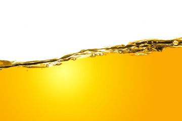Bubbles in Water Oil beer gold Beautiful abstract background
