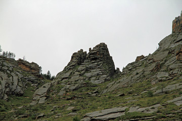 mountain landscapes of Mongolia