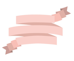 single and classic pink ribbon frame vector illustration design