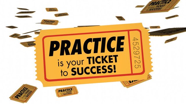 Practice is Your Ticket to Success Preparation Succeed 3d Animation