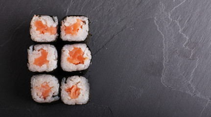 Traditional Japanese food close up