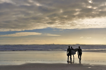 Fototapeta na wymiar Surfers Sunset