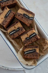 Erdnussbutter Brownies