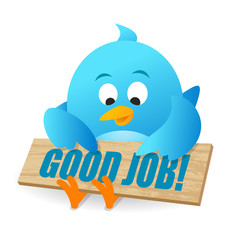 Blue Bird Good Job Announcement Notice Board