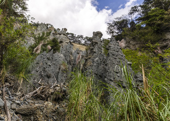 Fototapeta na wymiar Putangirua Pinnacles, New Zealand