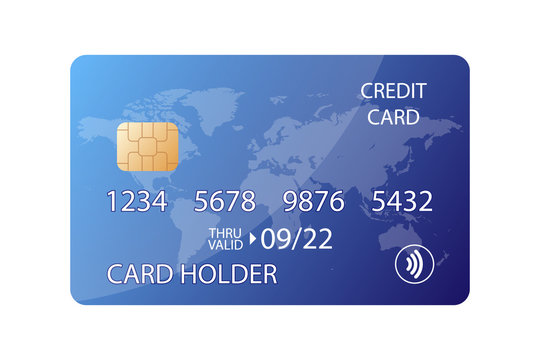 Credit Card Illustration Icon Vector