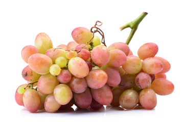 Grapes on a white background