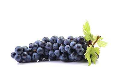 Grapes on a white background