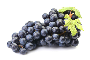 Grapes on a white background