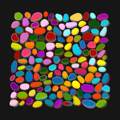 Pebble colorful background for your design