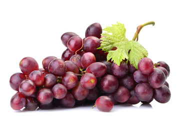 Obraz premium Grapes on a white background