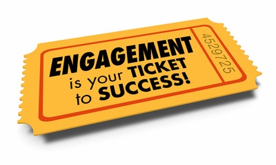 Engagement Ticket to Success Join Interact Involved 3d Illustration.jpg