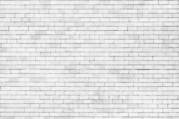 White brick walls and Plank floor. Ideas for interior and exterior decoration concepts of simplicity furniture.