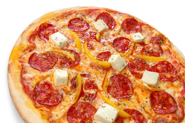 Pizza isolated on white background