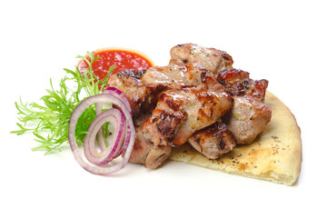 Isolated roasted meat