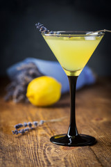 Italian lemon liqueur limoncello