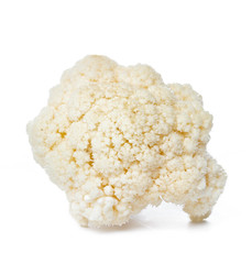 Cauliflower. Piece isolated on white.