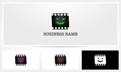Naklejka premium Horror Scary Movie Logo