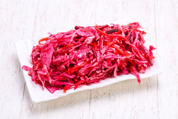 Fototapeta premium Traditional fermented cabbage