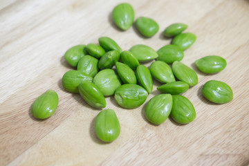 Fresh and ripe parkia speciosa