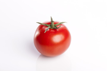 fresh tomatoes isolated white.