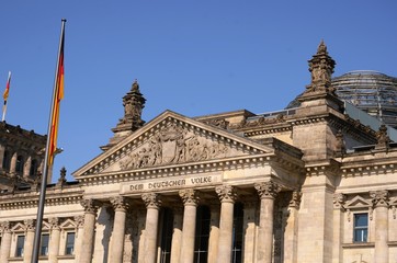 Fototapeta na wymiar Berlin :Palais du Reichstag (Allemagne) 