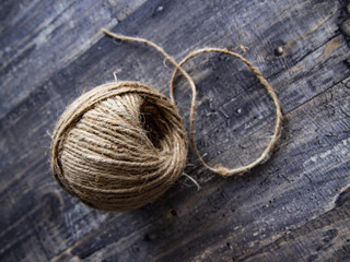 roll of brown twine