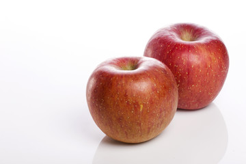 fresh apple isolated white.
