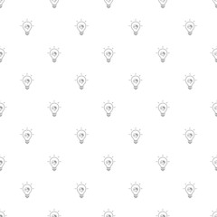 AI idea background from line icon. Linear vector pattern. Vector illustration
