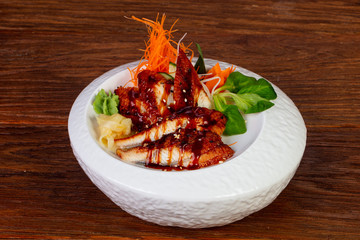 Japanese sahimi - eel