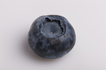 blueberry on the white background