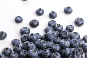blueberry on the white background