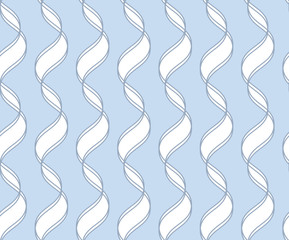 Black vector seamless wavy line pattern