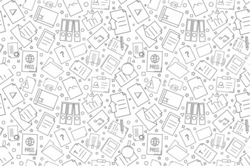 Vector Document pattern. Document seamless background