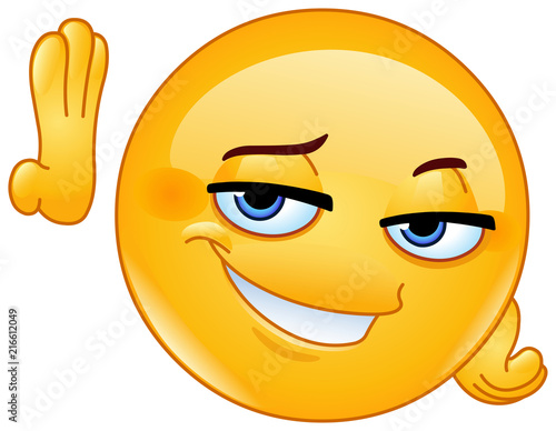 "hey good lookin emoticon" Stock image and royalty-free vector files on