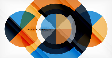 Obraz premium Vector circle abstract background