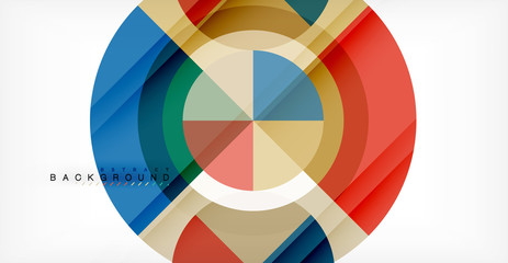 Fototapeta premium Vector circle abstract background