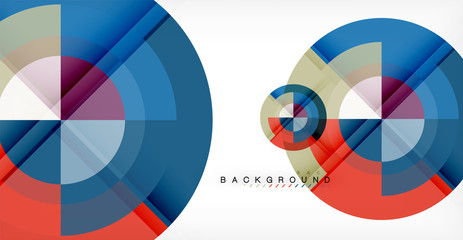 Vector circle abstract background