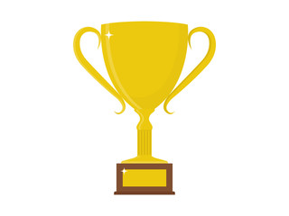 Trophy Cup Vector Flat Icon background