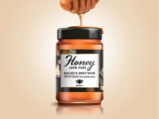 Deurstickers Honey product package design © HstrongART
