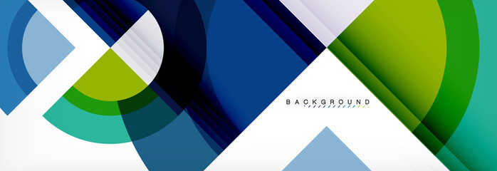 Obraz premium Vector circular geometric abstract background