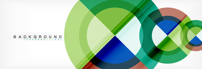 Obraz premium Vector circular geometric abstract background