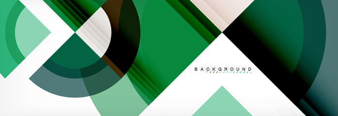 Fototapeta premium Vector circular geometric abstract background