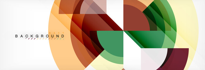 Obraz premium Vector circular geometric abstract background