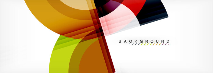 Obraz premium Vector circular geometric abstract background